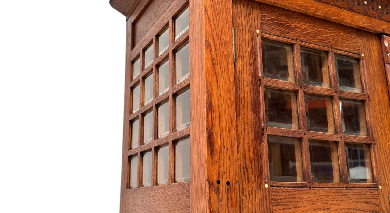 Arts & Crafts Armoire or Bookcase In the style of Architect Lauweriks, 1890s